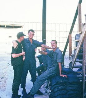 Captain David Roscoe Smith, seated on the right, others unidentified, just before the loss of Longtrip 007. Photo David Hassen Captain David Roscoe Smith, seated on the right, others unidentified, just before the loss of Longtrip 007. Photo David Hassen